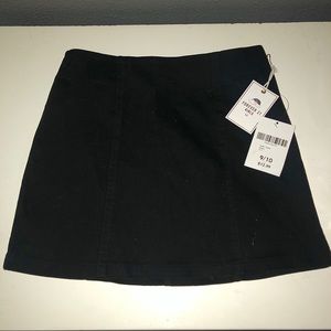 Forever 21 Black Denim A-Line Skirt (kids)